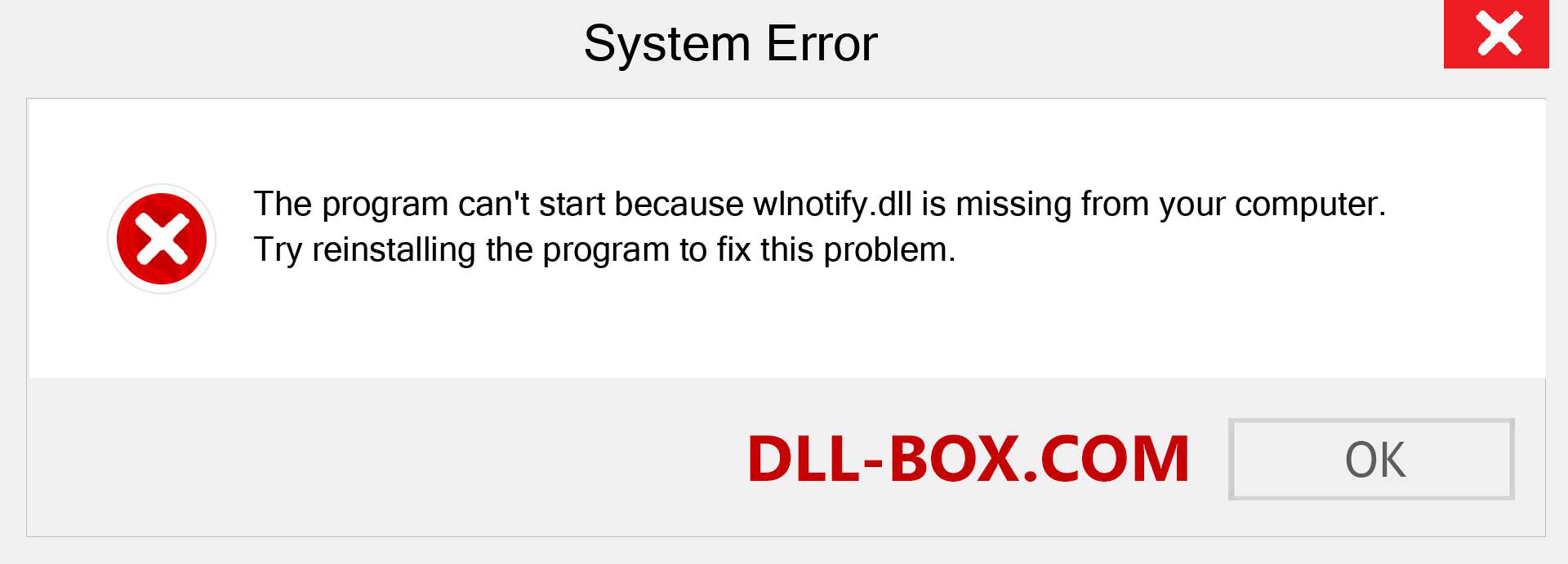  wlnotify.dll file is missing?. Download for Windows 7, 8, 10 - Fix  wlnotify dll Missing Error on Windows, photos, images
